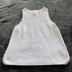 Brand new white summer sleeveless sweater size xs